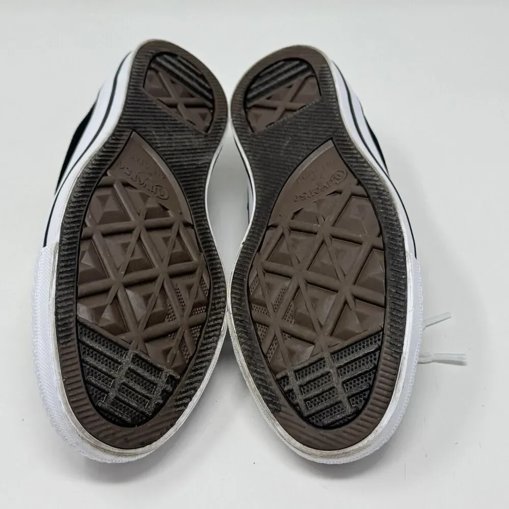 Converse All Star Sneakers Womens 7 Black Canvas Low Top Preppy Grunge Shoes